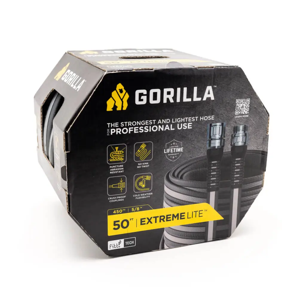 Gorilla EXTREMELITE 5/8-inch 50-foot hose box and coiled line