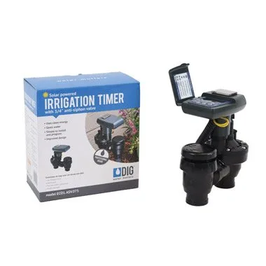 DIG ECO1 ASV solar irrigation controller with anti siphon valve