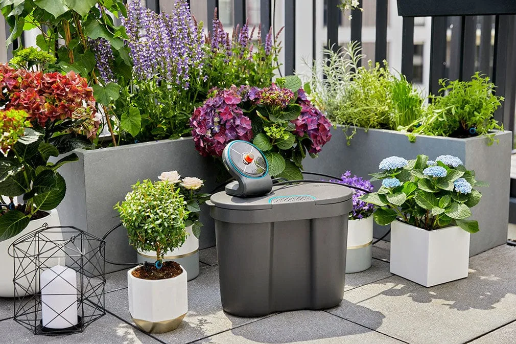 GARDENA AquaBloom solar plant watering system