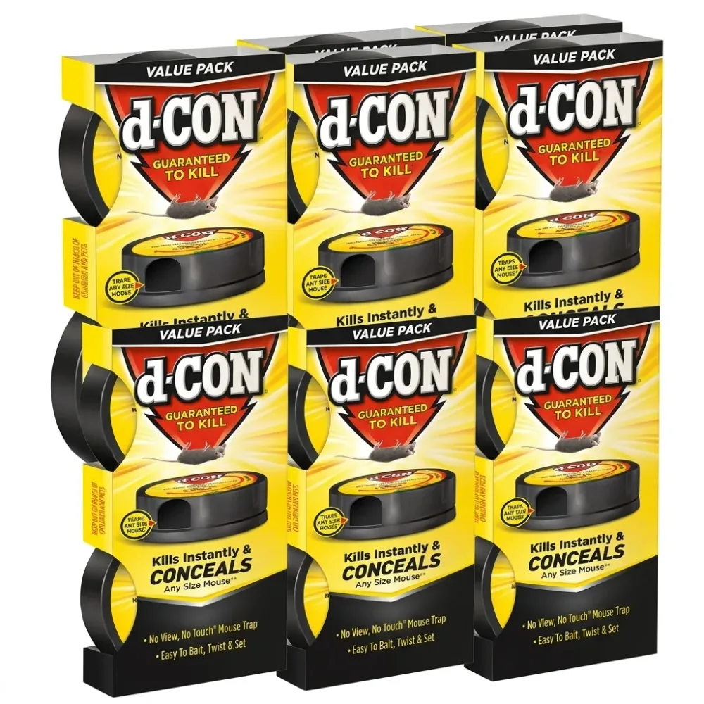 d-CON No View No Touch covered mouse trap six pack product image