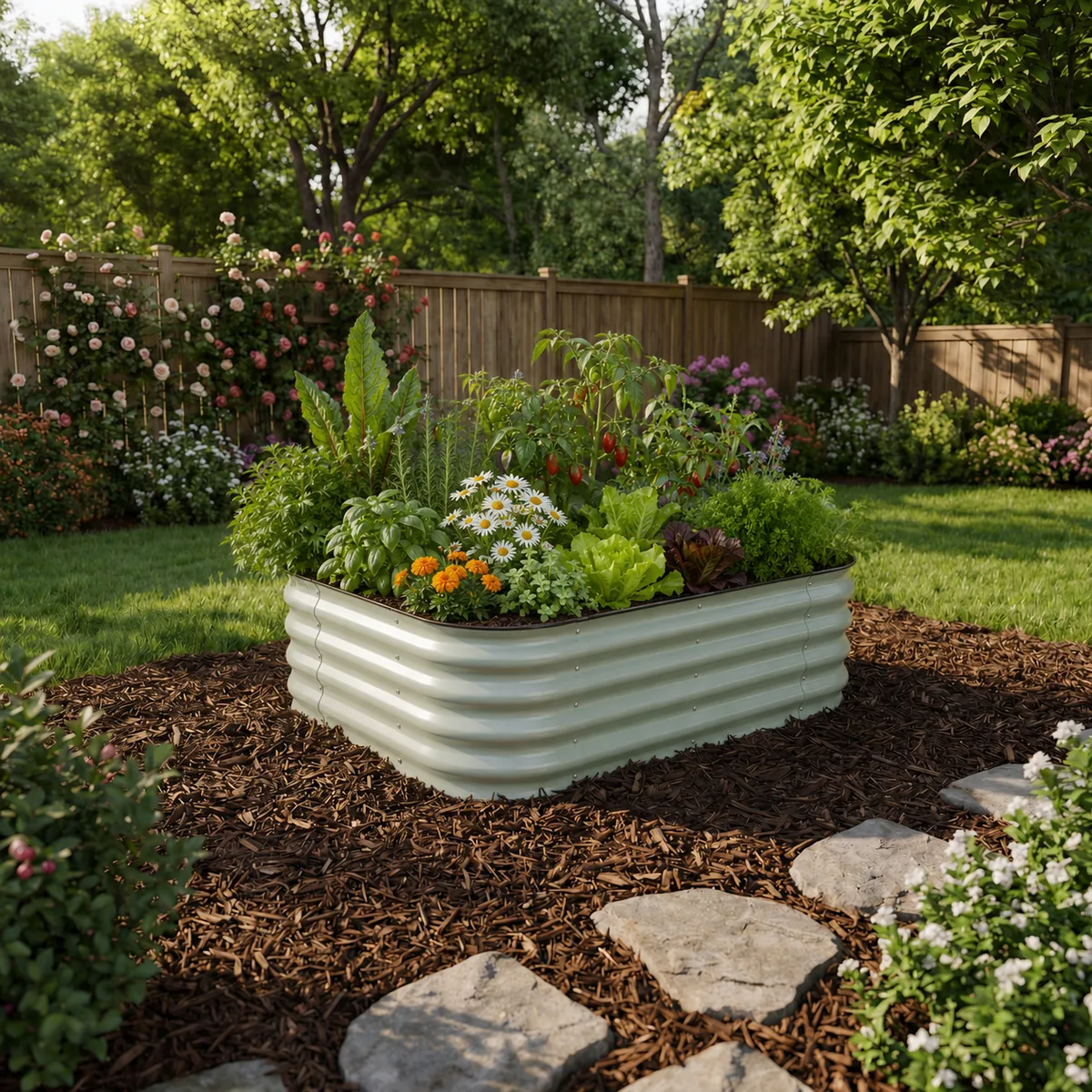 Birdies Original 15-inch modular steel raised garden bed