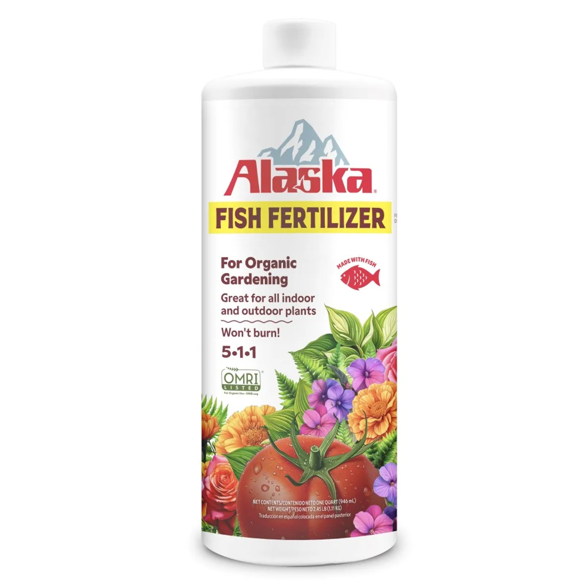 Alaska Fish Fertilizer 5-1-1 bottle