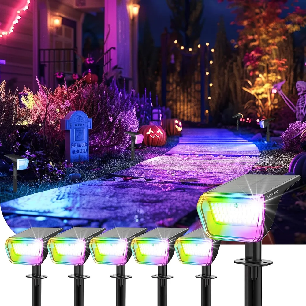 Linkind SP004 color-changing solar spotlight product image